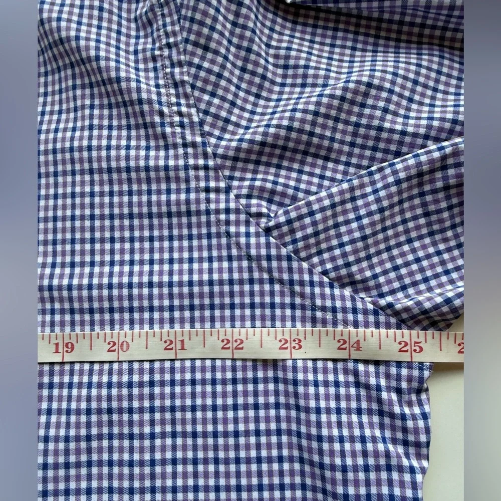 Polo by Ralph Lauren performance purple and blue gingham, dress‎ shirt size XL